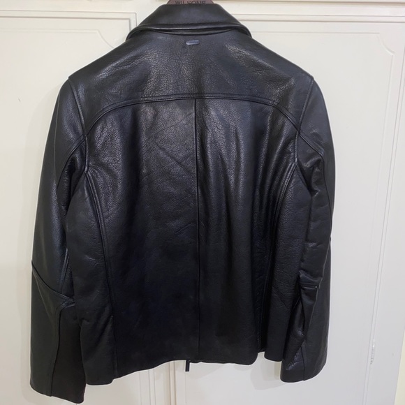 Calvin Klein Genuine Leather Jacket - Picture 2 of 7